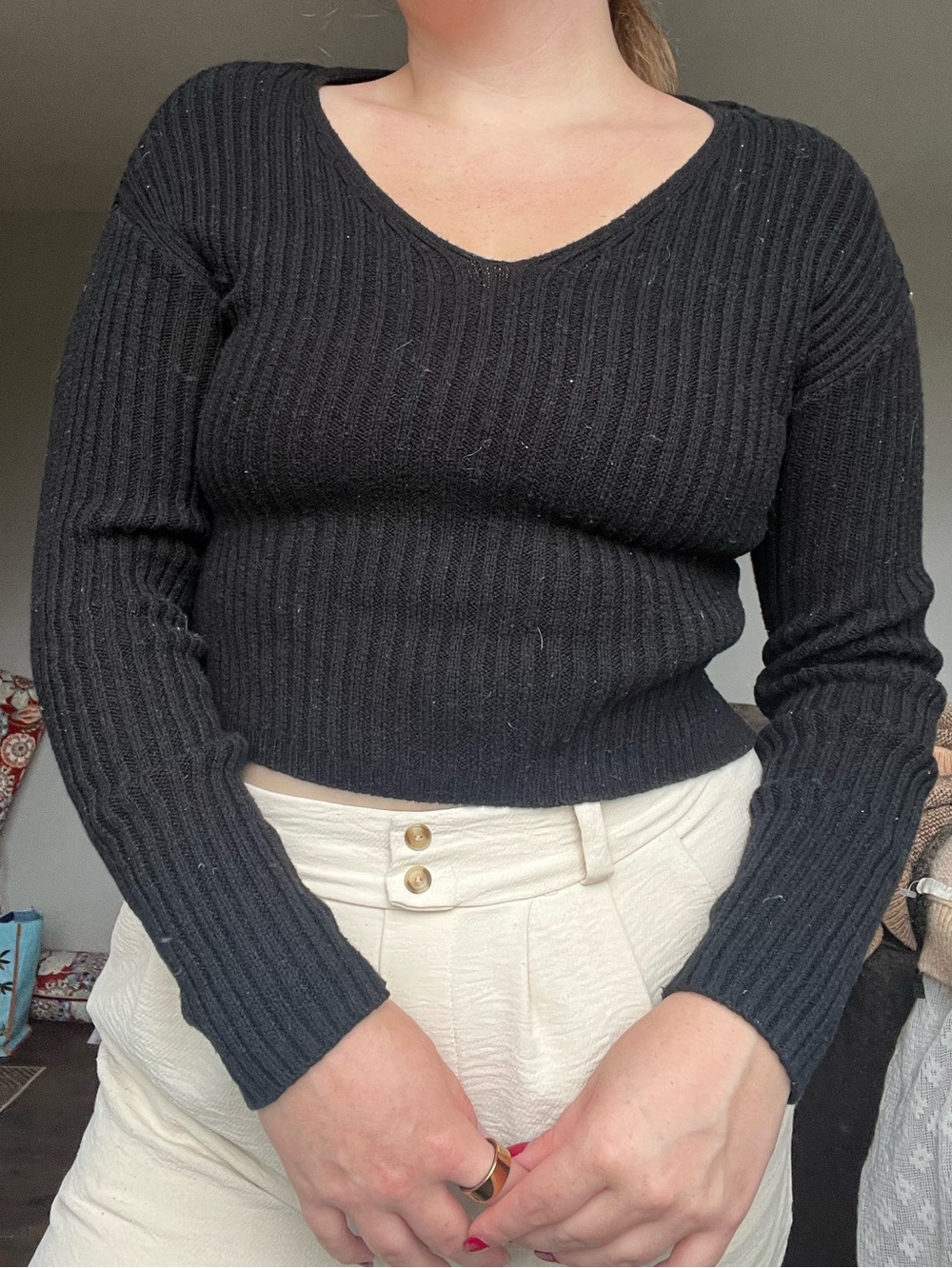 Wild Fable cropped Sweater